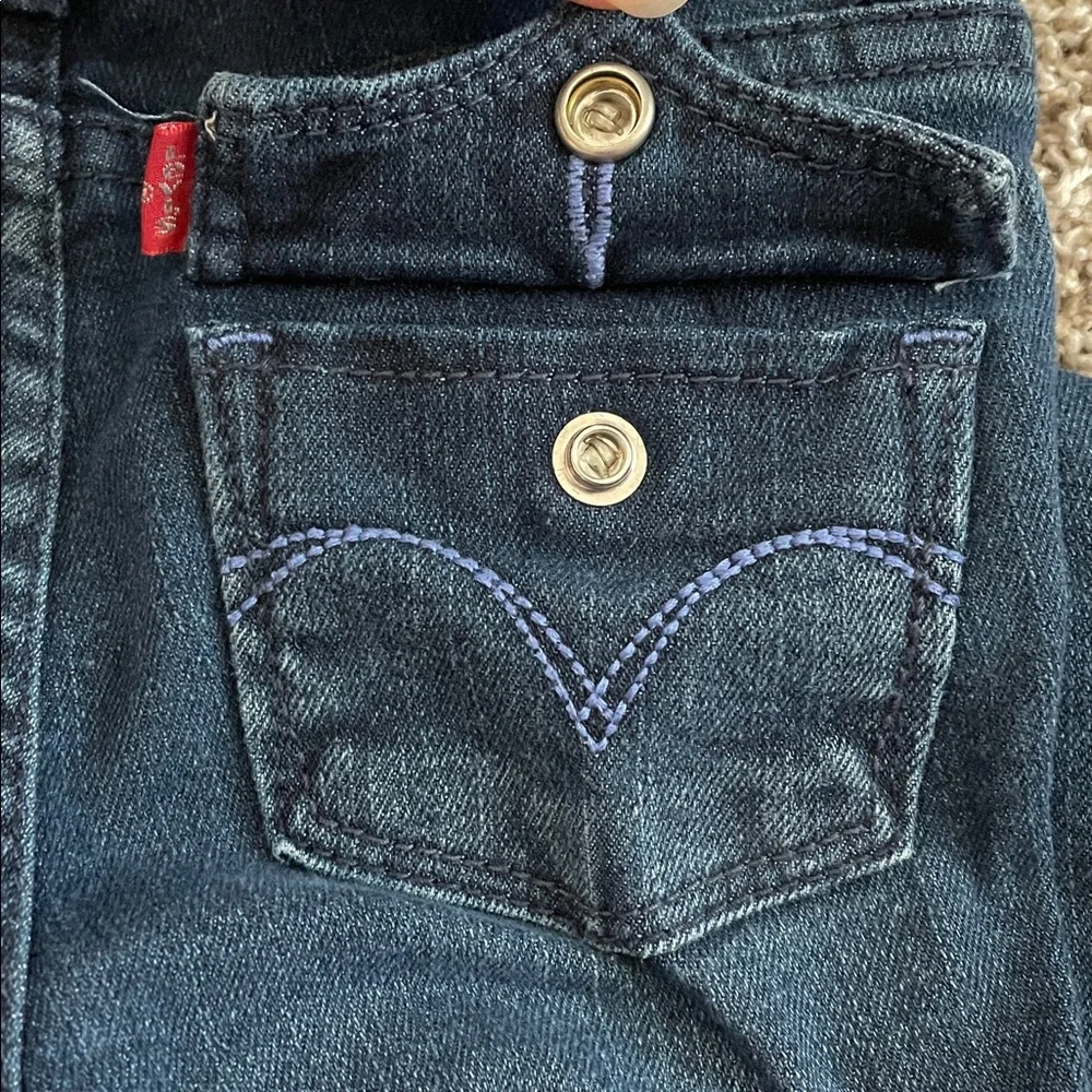 Levi's Girls size 4 Dark Blue Denim Legging